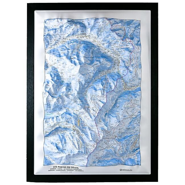 CARTE EN RELIEF DOMAINE PORTES DU SOLEIL