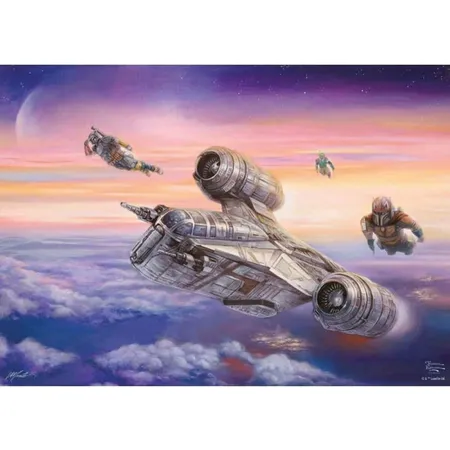 Schmidt Spiele Puzzle - Thomas Kinkade, Lucas Film, Mandalorian, The Escort, 1.000 Teile