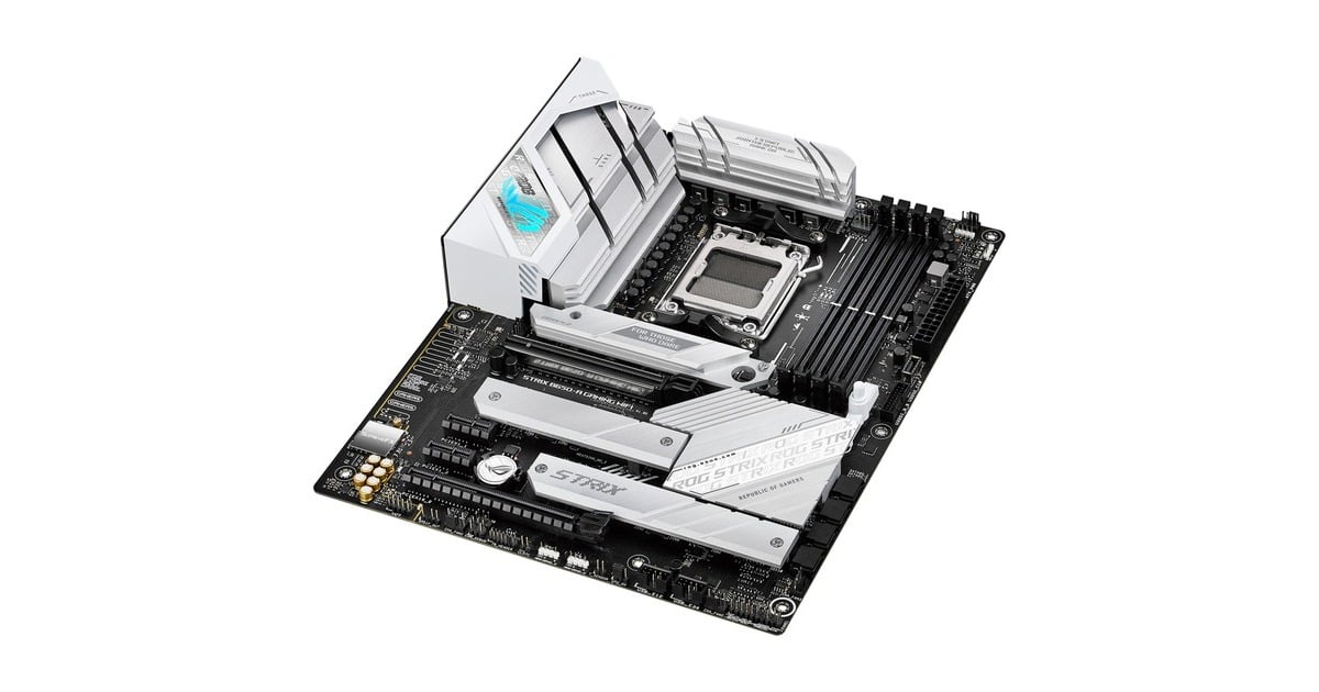 ASUSROG STRIX B650-A GAMING WiFi socket AM5 moederbord  (Zilver, RAID, 2.5 Gb-LAN, Wi-Fi 6E, BT, Sound, ATX)