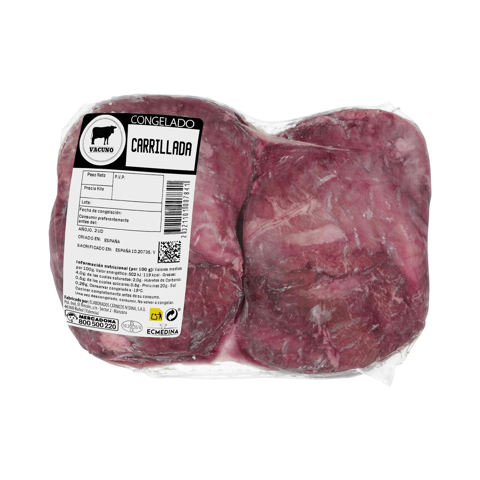 Joues de bœuf congelées