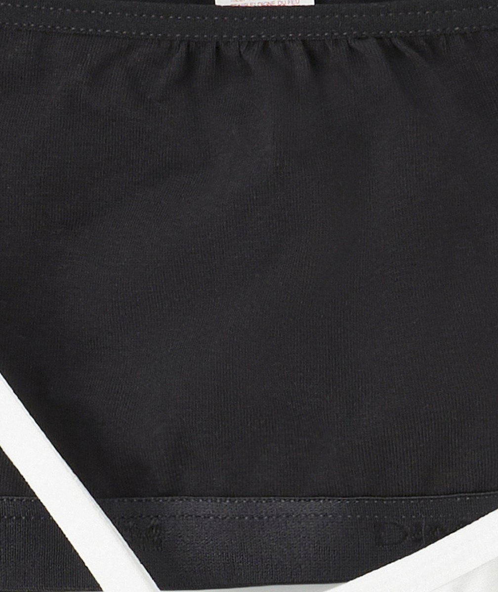 DIMLOT DE 2 BRASSIÈRES LES POCKETS EN COTON NOIR ET BLANC