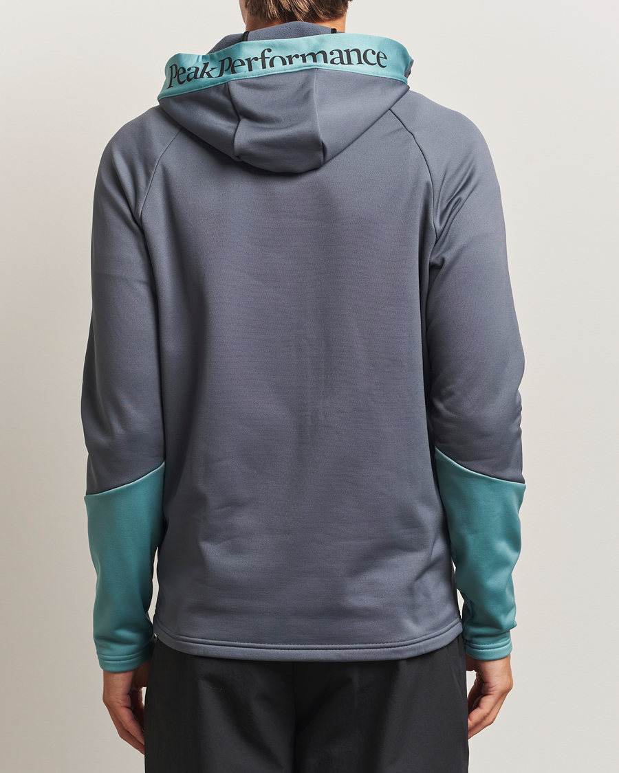 Peak Performance Rider Full Zip Hoodie Mountain Mist/Deluded Vision