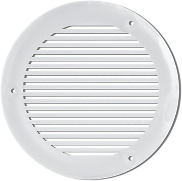 Grille d'aération PVC pour menuiserie Autogyre blanche Ø 75 mm