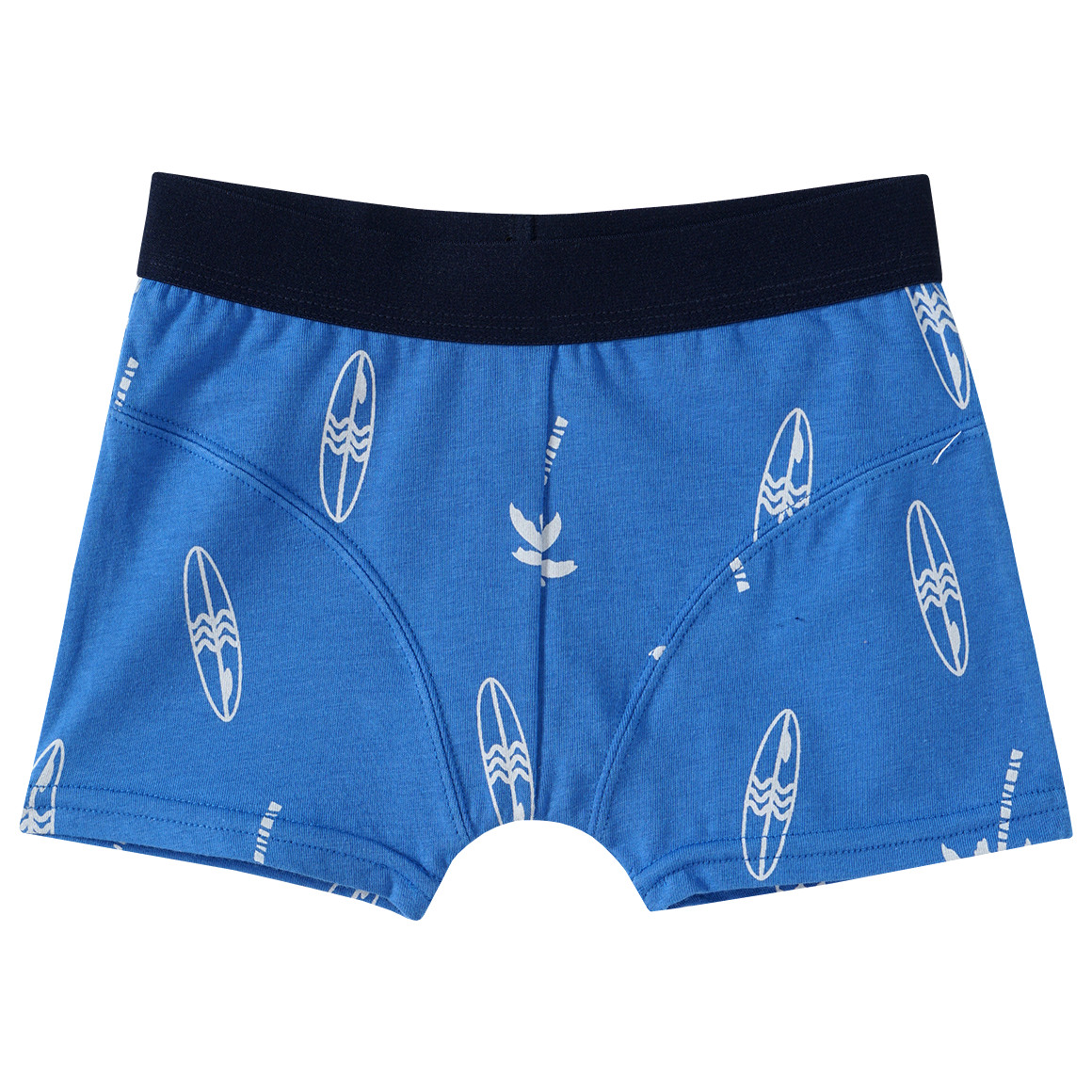 Famy 3 Jungen Boxer in verschiedenen Dessins hellblau / blau / weiss