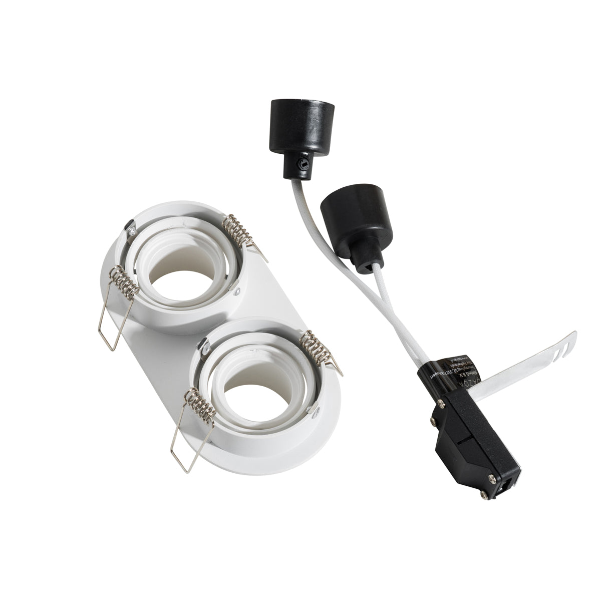 QAZQA Set van 6 inbouwspots wit GU10 35mm kantelbaar 2-lichts -