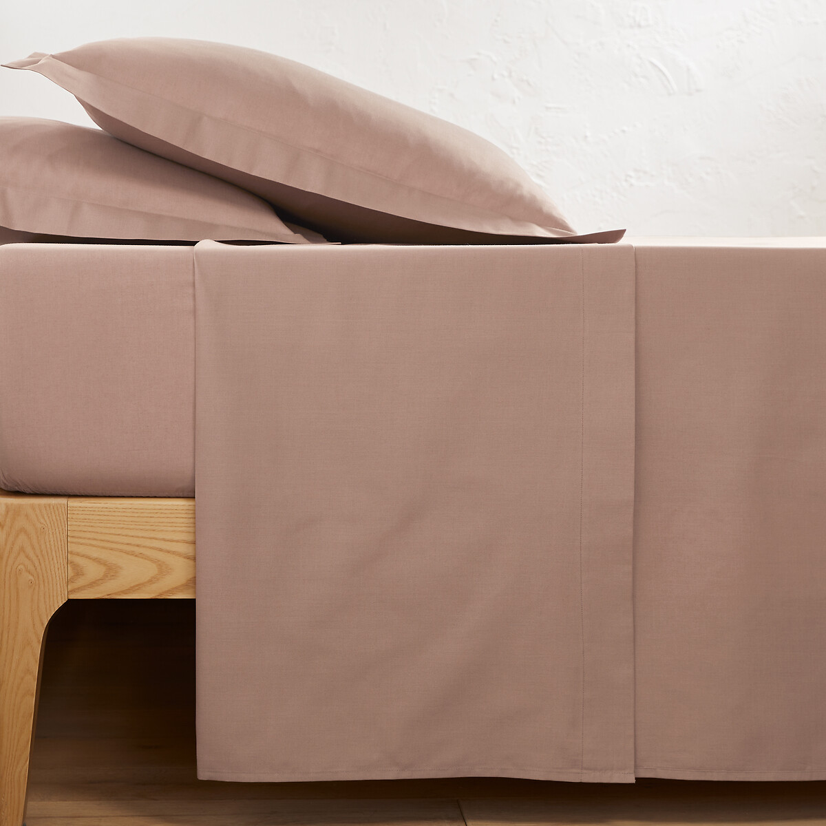 LA REDOUTE INTERIEURS<br>Effen plat laken em tergal, Cenário