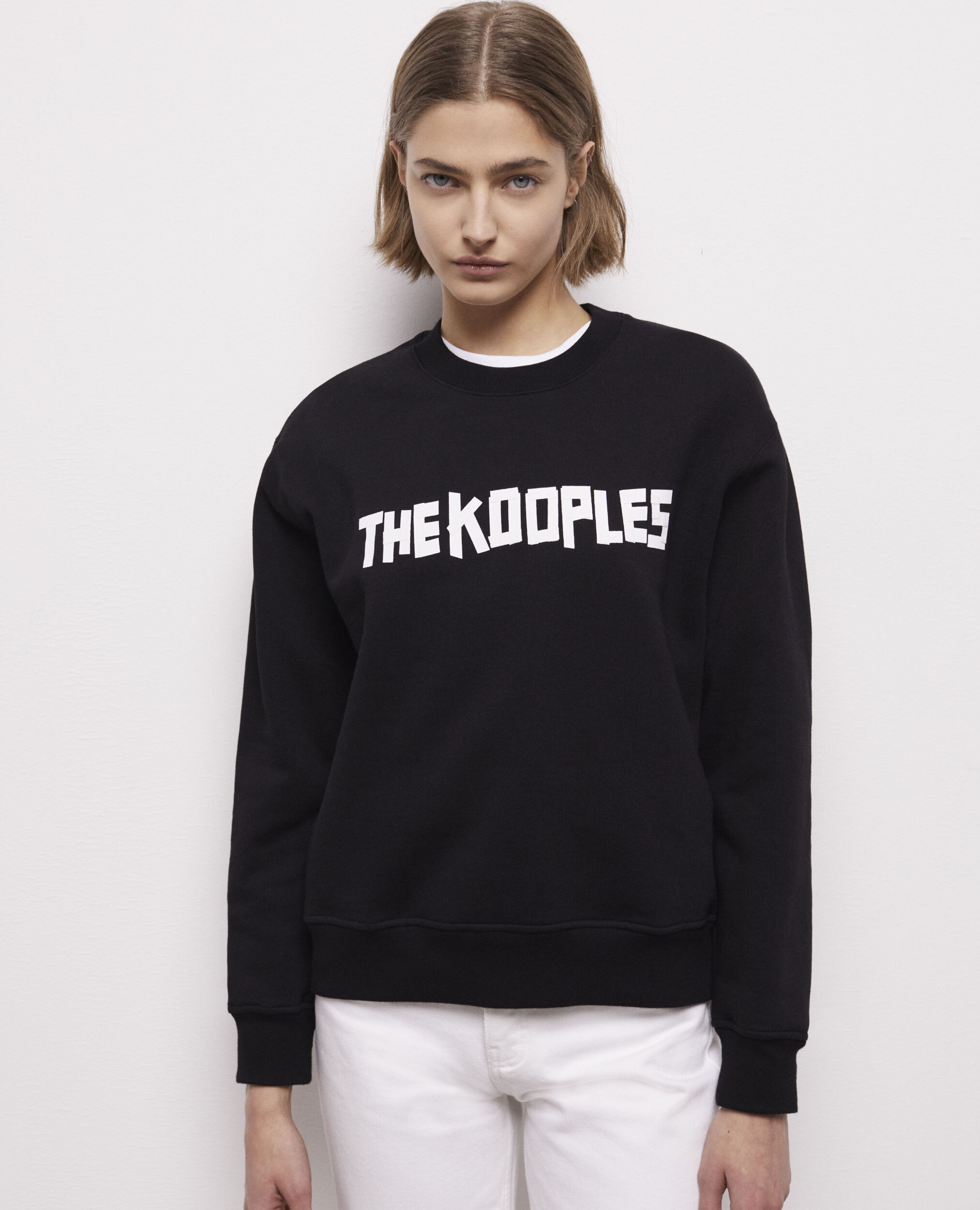 Sweatshirt avec logo The Kooples noir