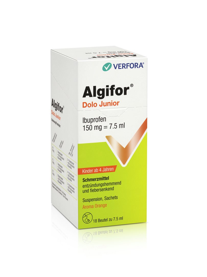 ALGIFOR Dolo Junior Susp 150 mg/7.5ml Btl 7.5 ml