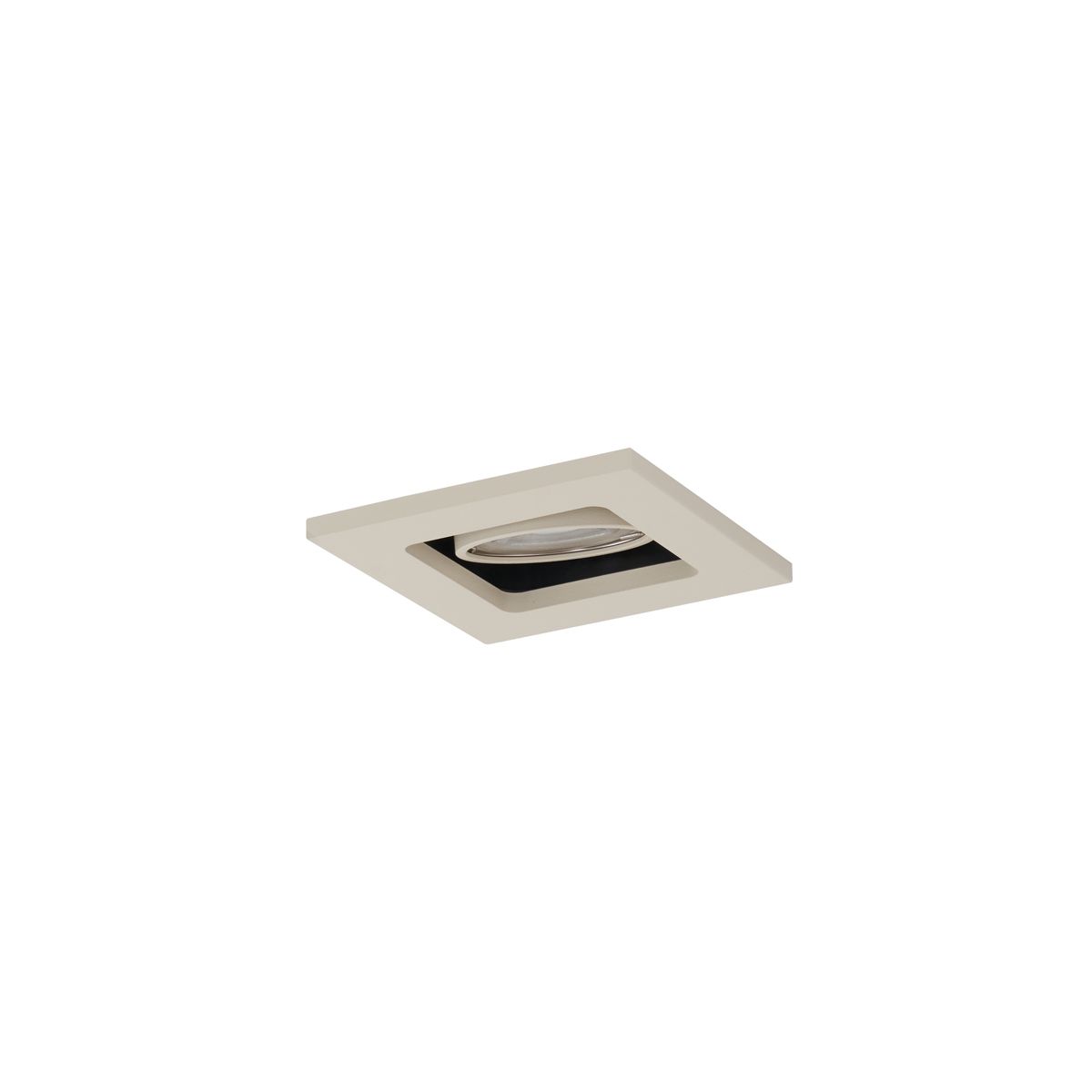 Set van 6 Moderne inbouwspot beige GU10 50mm draai- en kantelbaar - Qure