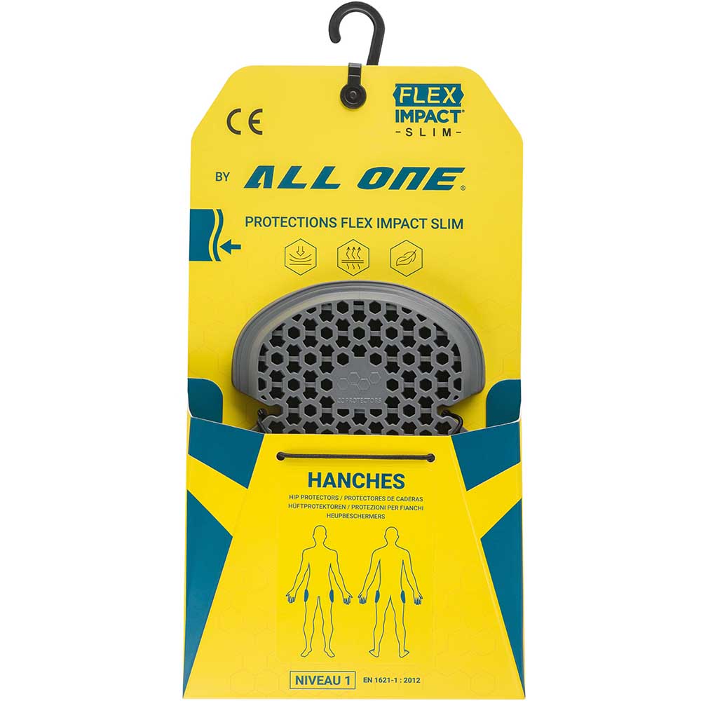 All One - Protections hanches Flex Impact Slim niveau 1 Gris