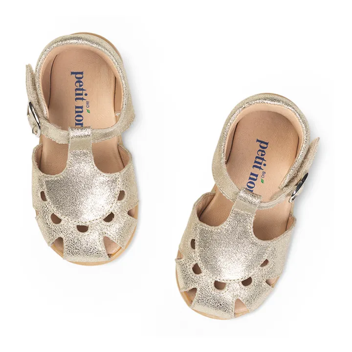 Petit Nord Sandales Scratchs Sweetheart | Doré