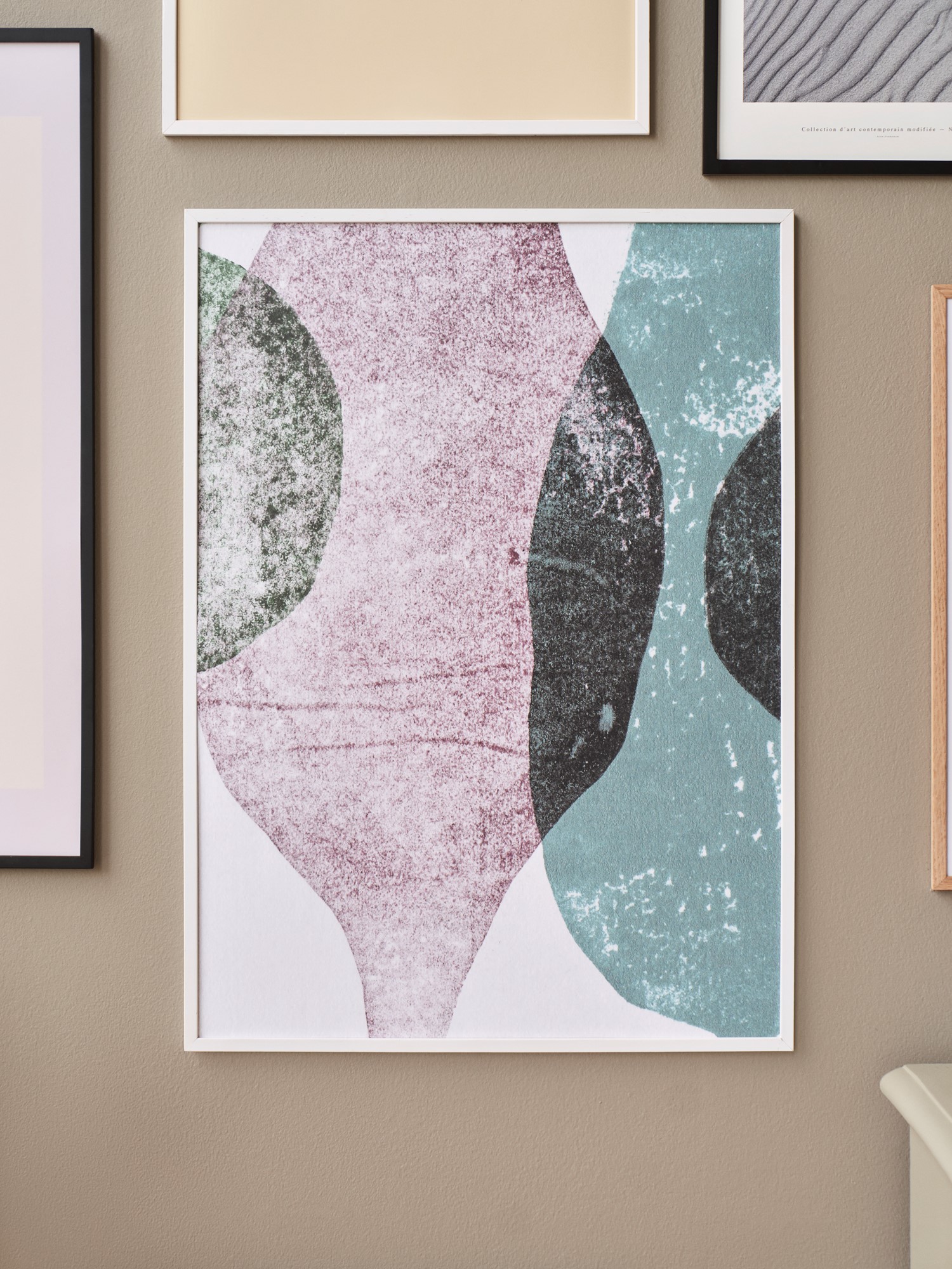 Plakat Poppy Seed - 2 Cacao/Teal 50 x 70 | Pernille Folcarelli. | Multi | Poster and Frame