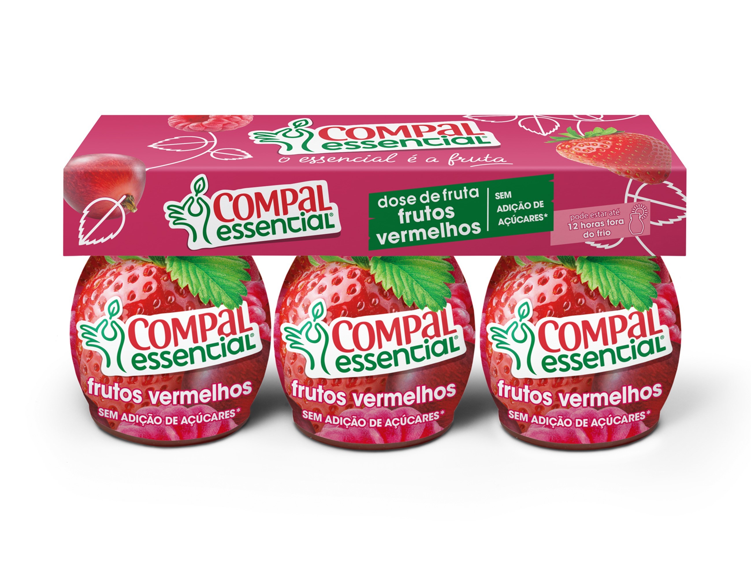 FRUTA COMPAL ESSENCIAL FRUTOS VERMELHOS 3X110ML