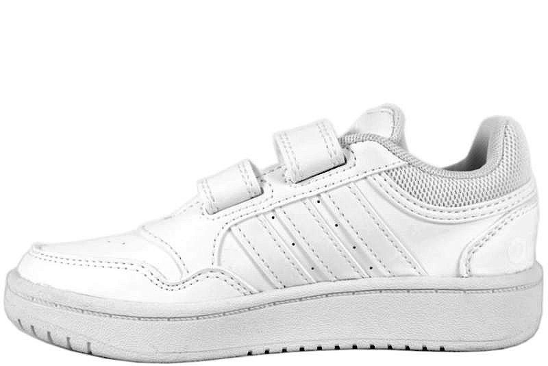 ADIDAS HOOPS 2.0 HVID SNEAKERS I IMITERET SKIND