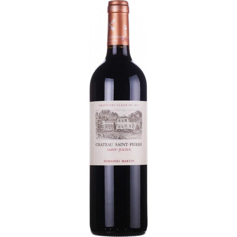 Château SAINT PIERRE 2008 - Saint-Julien - 4ème Cru Classé - par Caisse bois de 12 bouteilles 75 cl