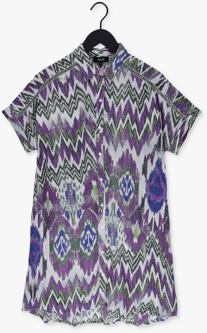 ALIX THE LABEL multi alix the label mini jurk ladies woven ikat tunic