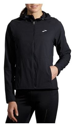 Veste coupe-vent déperlant Brooks Canopy Jacket Noir Femme