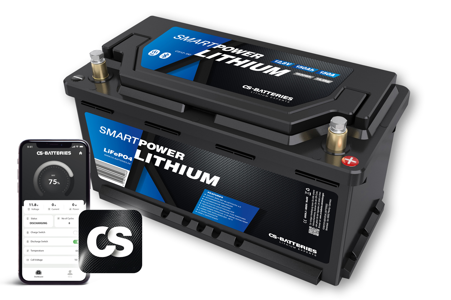 Smart Power Lithium Accu - 150 Ah