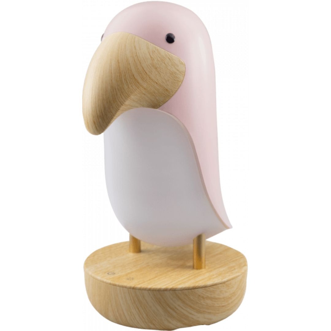 Mary's nachtlampje met bluetooth speaker toucan - roze