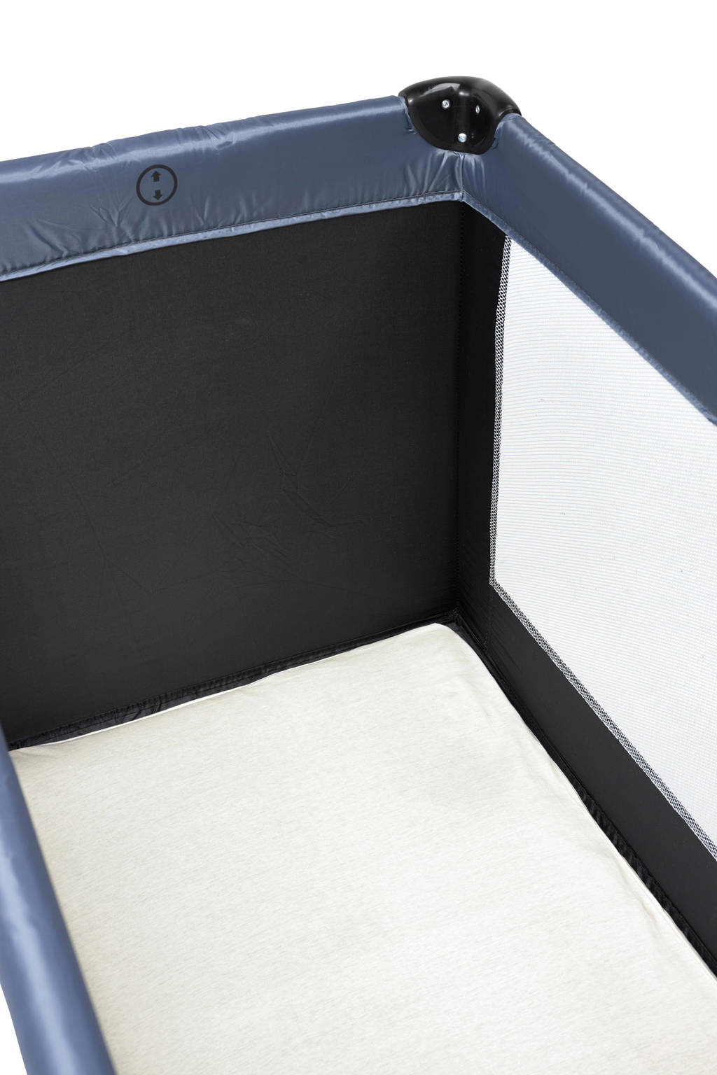katoenen jersey matrashoes DeLuxe voor campingbed 60x120cm offwhite