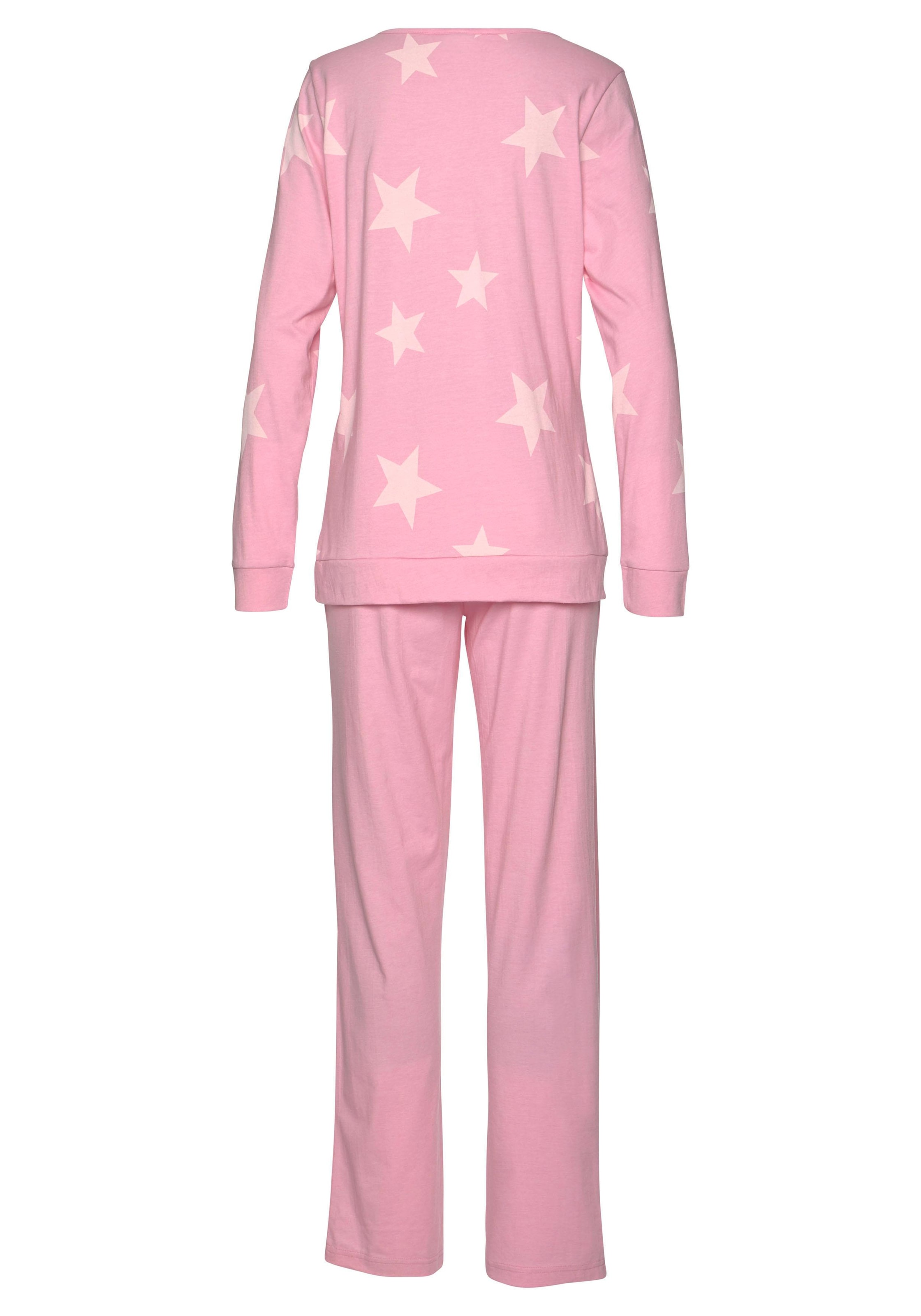 Arizona Pyjama 2 Stück, 4 Stk. tlg., in melierter Optik