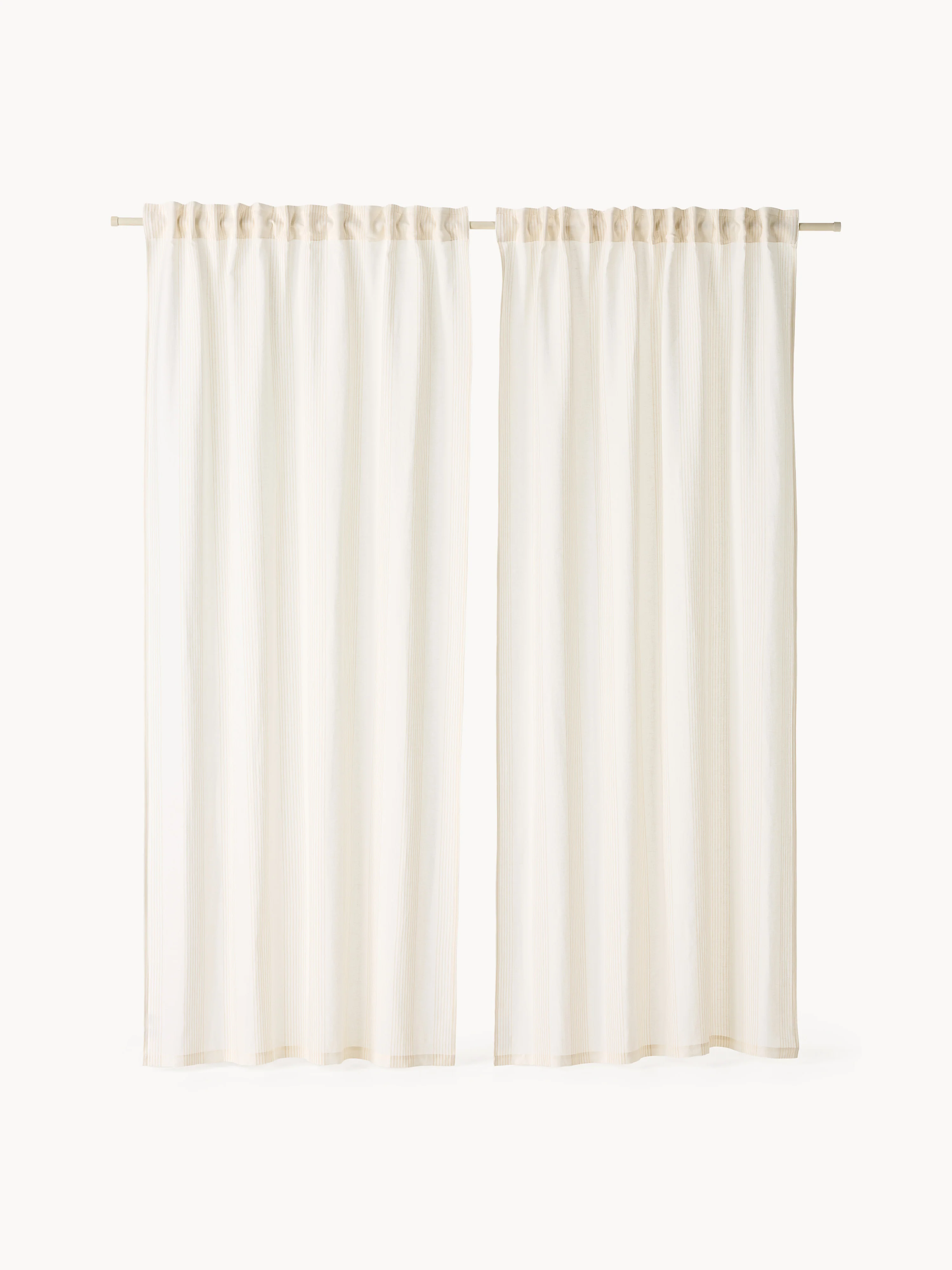Lichtdoorlatende gordijnen Dewi, 2-delig, B 140 cm