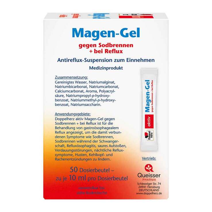 Doppelherz Magen-Gel gegen Sodbrennen + bei Reflux, 50X10 ml