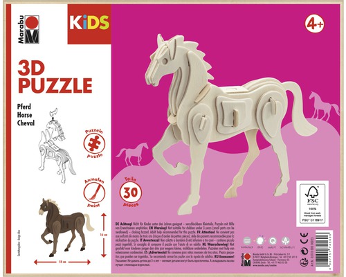 Marabu KiDS 3D Puzzel Paard