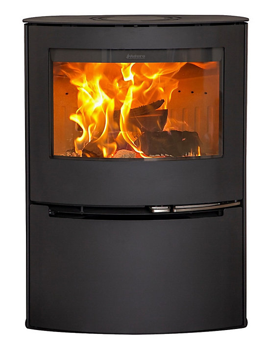 Poêle à bois en acier Aduro 21 noir 6.5kW 140m²