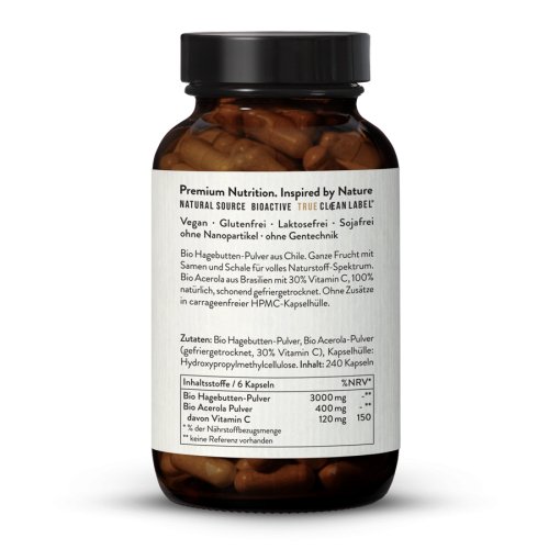 Sunday Natural Products  Bio Hagebutte + Vitamin C Bio Acerola