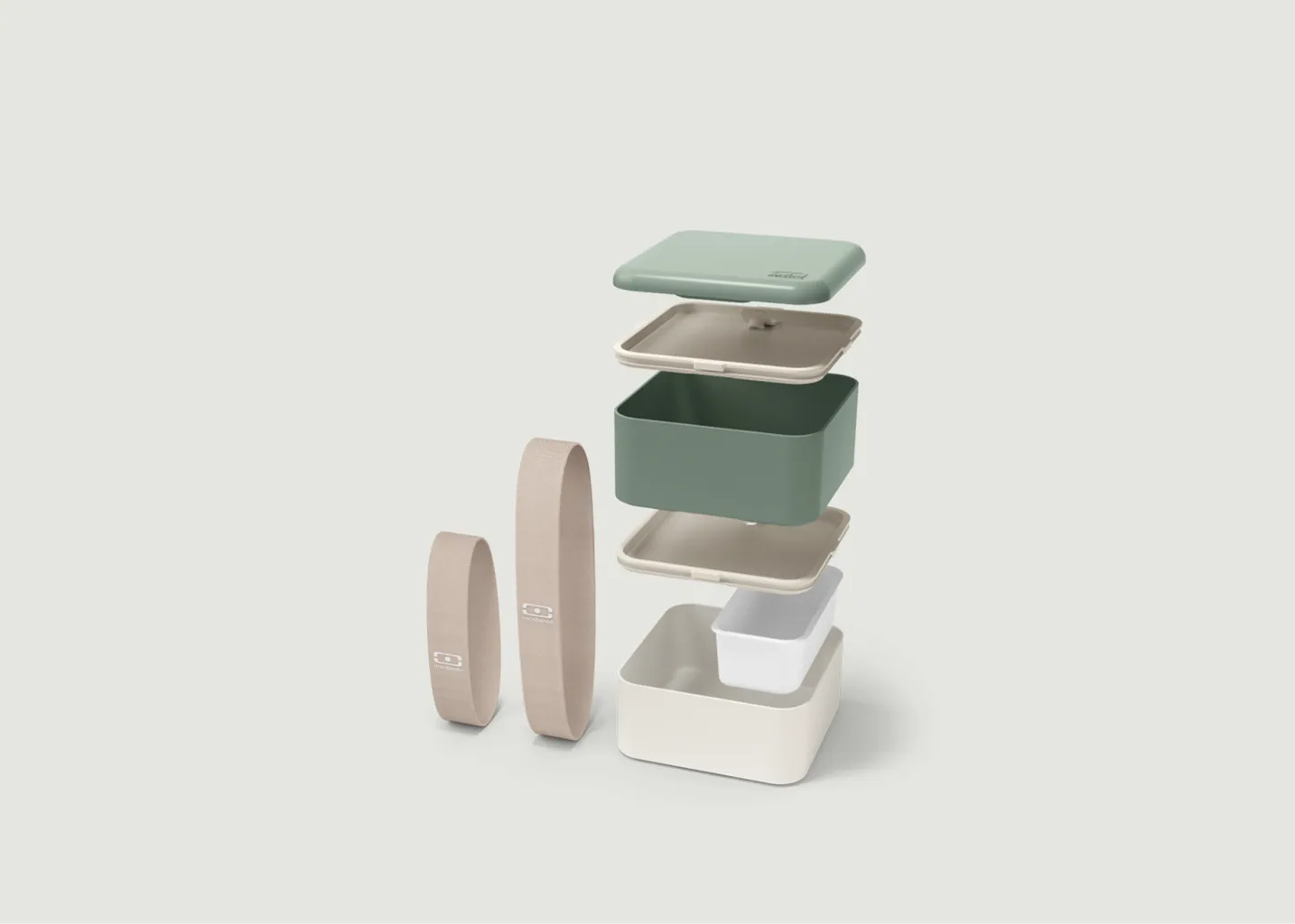 MB Square vert Natural- Le bento carré Made in France monbento