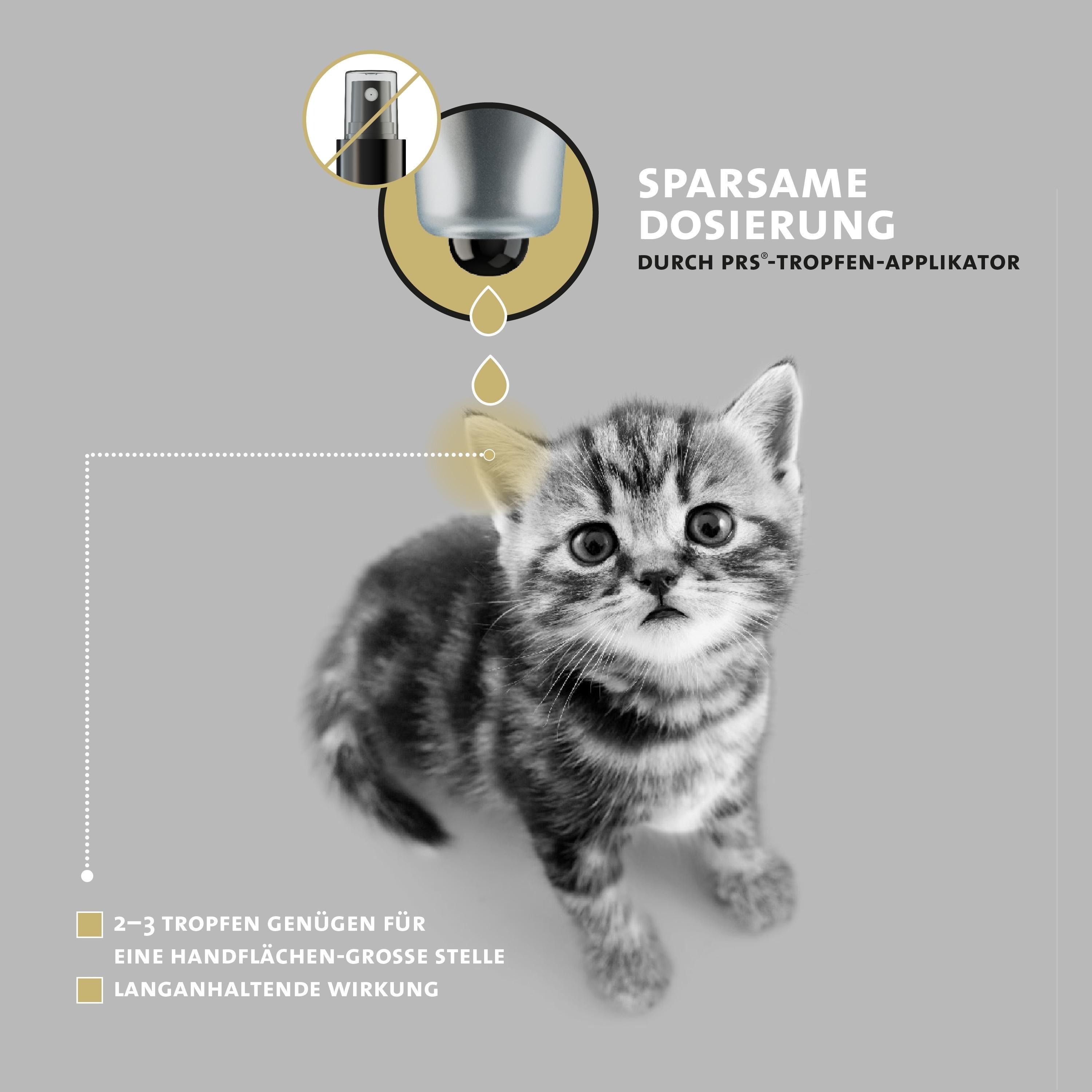 Peticare Anti-Parasiten Mittel für Katzen-Ohren, gegen Ohrmilben Pilze