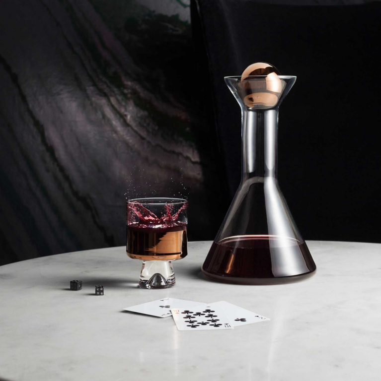 Tom Dixon Tank Low Ball glas set van 2 zwart