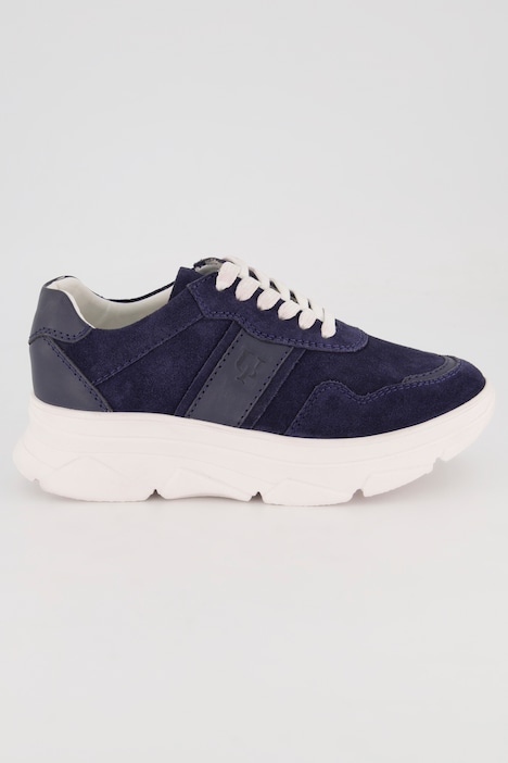 Leder-Sneaker, Chunky-Sohle, Wechselfußbett, Weite H