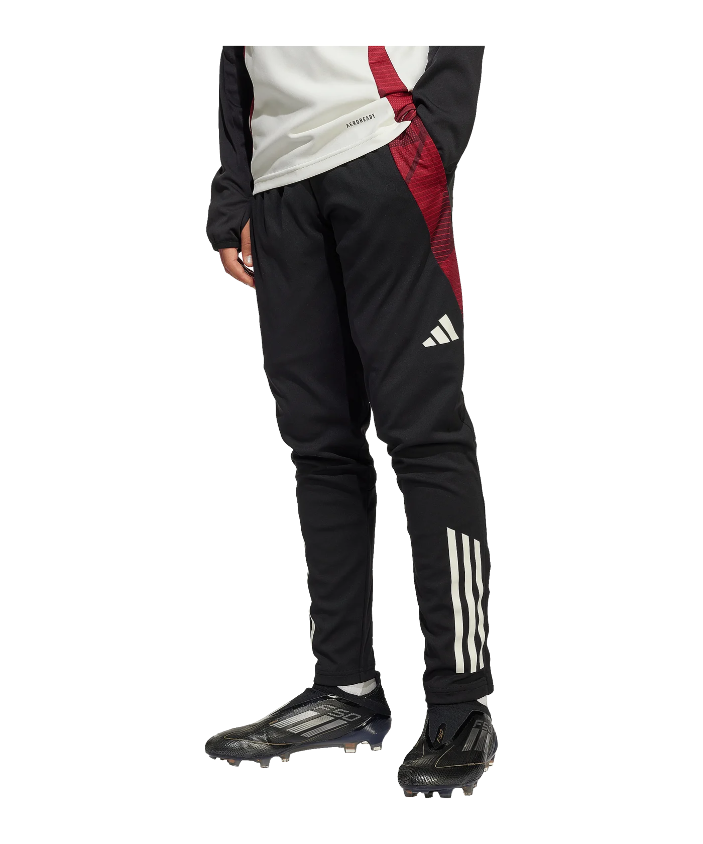 adidas Manchester United Tiro 24 Trainingshose Kids Schwarz