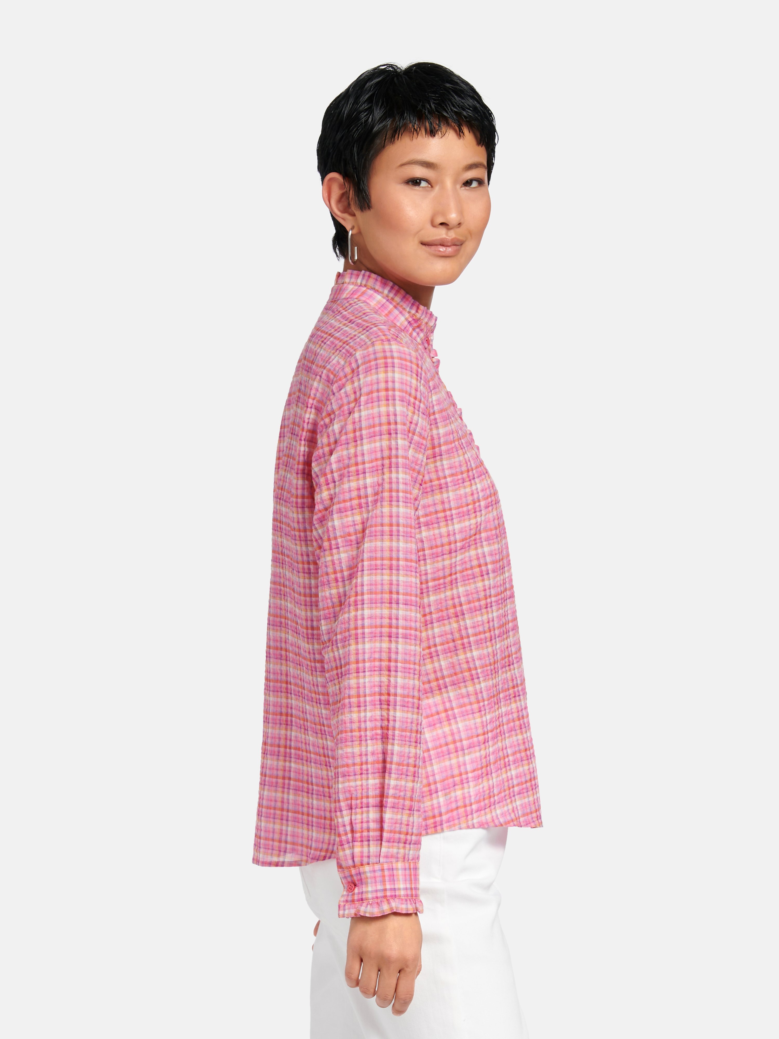 Bluse mit Stehkragen