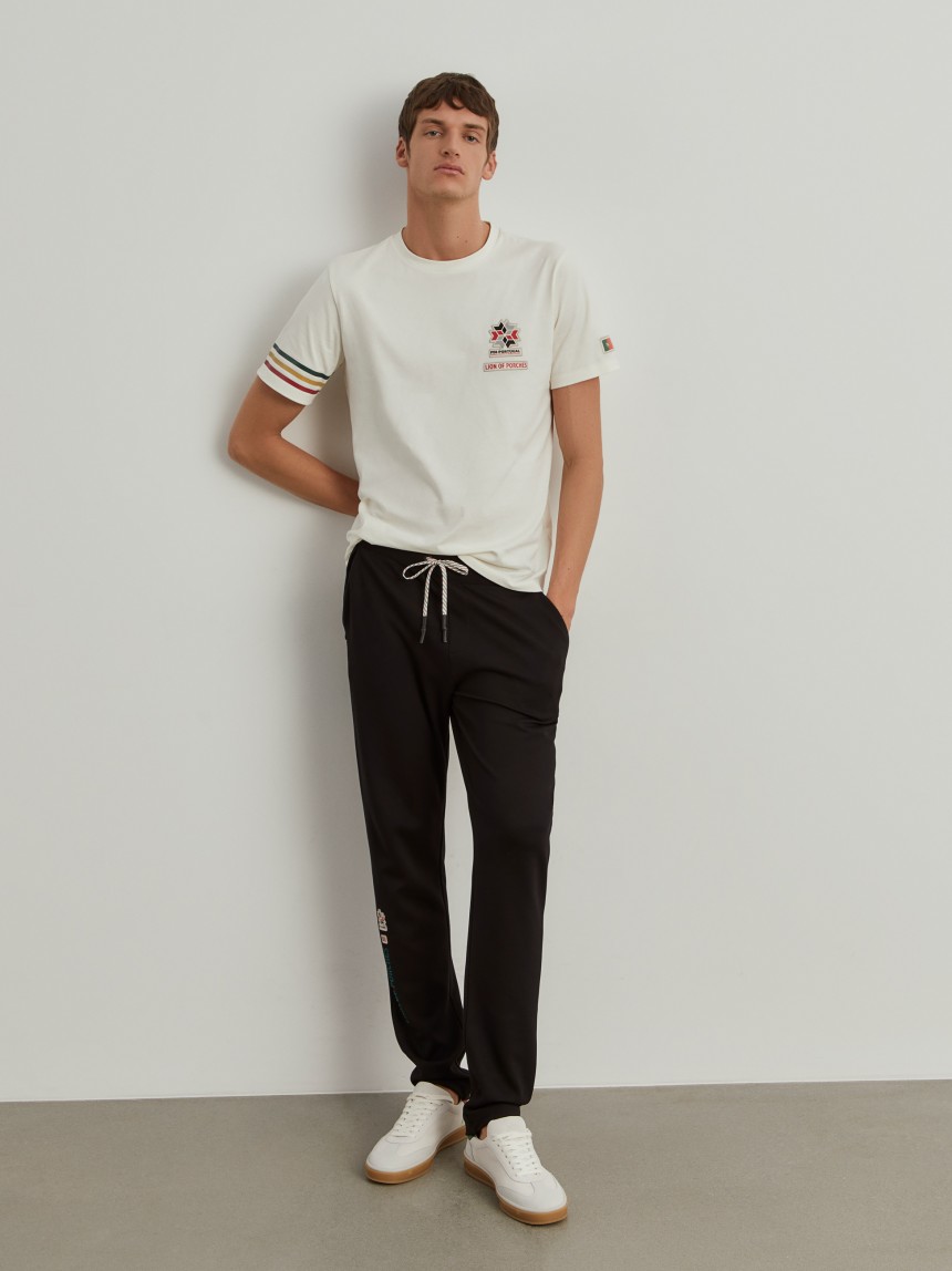Calças jogger com cordões Lion x FDI