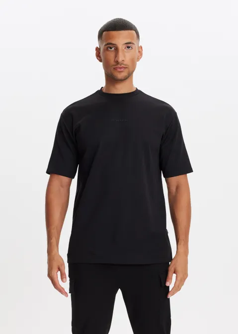 Basic t-shirt zwart (ZWART)