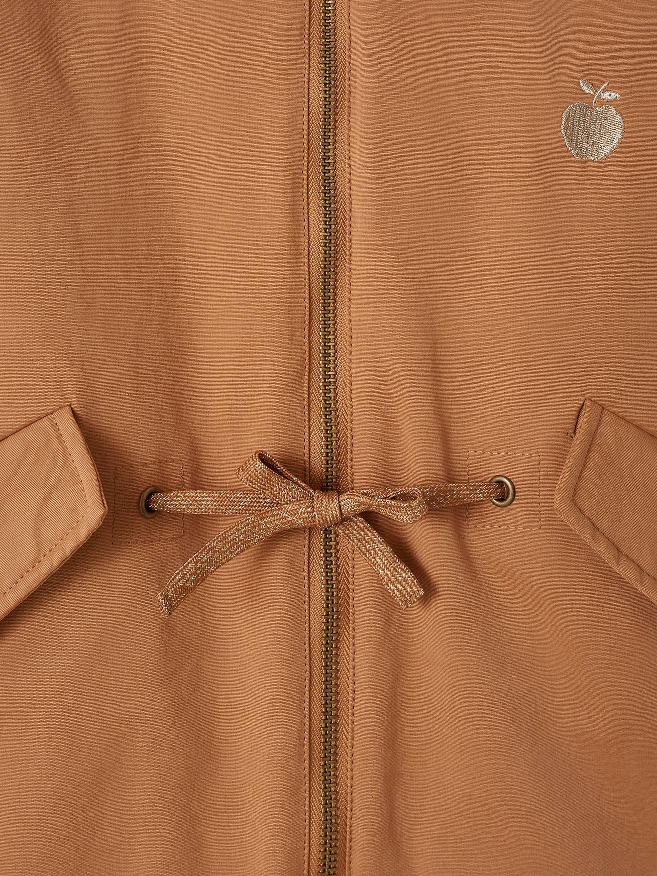 Parka verde com capuz para meninas, jaqueta acolchoada brilhante e forro de sherpa 3 em 1