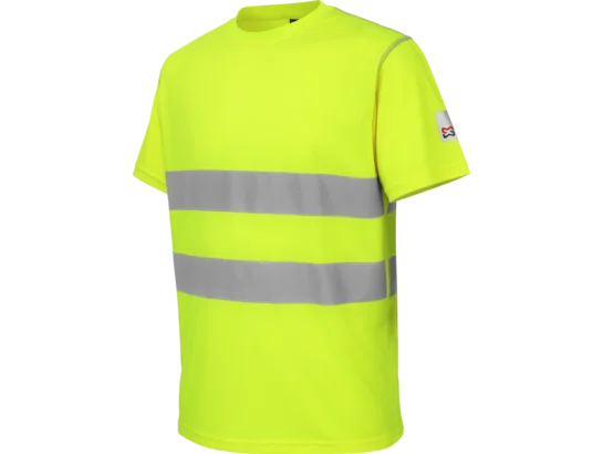 Tee-shirt de travail microporeux Würth MODYF haute-visibilité jaune
