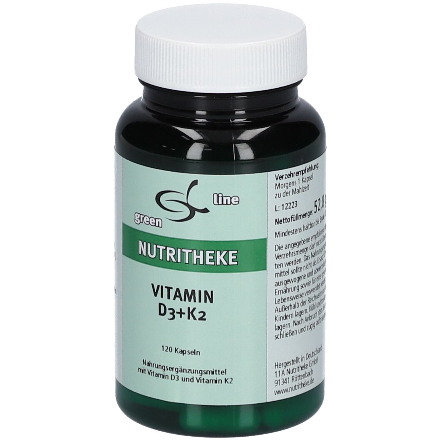 green line NUTRITHEKE Vitamin D3 + K4