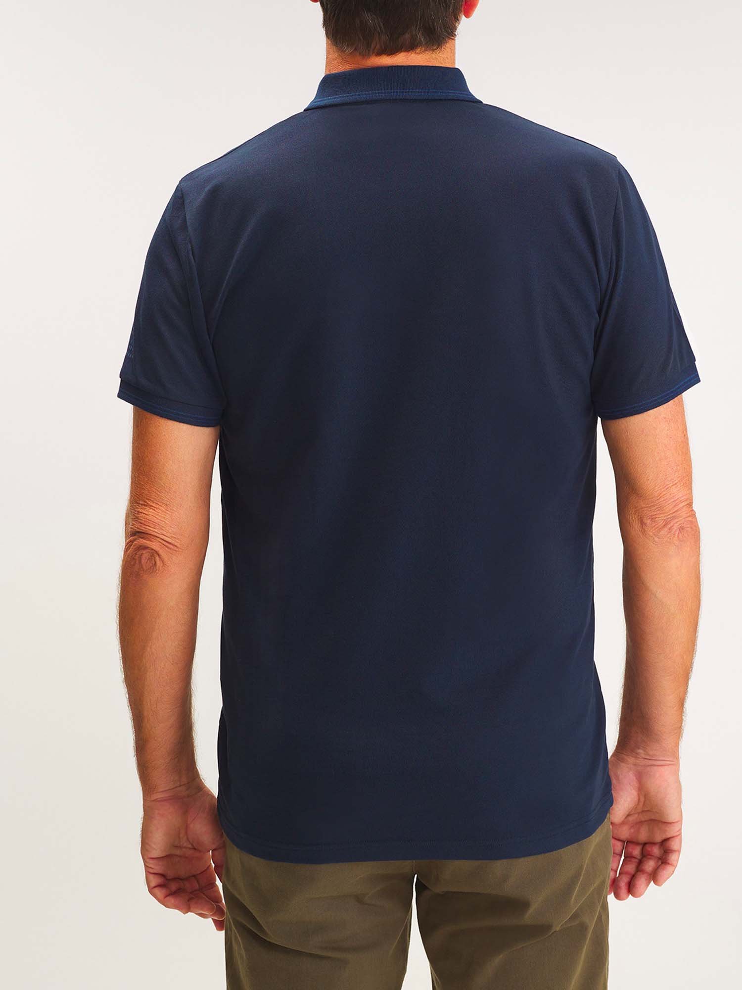 Polo Homme Manches Courtes Marine