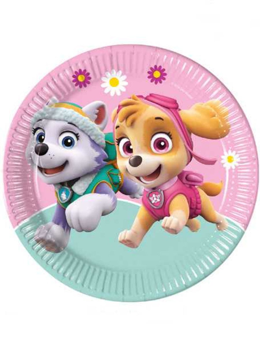 Paw Patrol Borden Gekleurd 23cm 8st