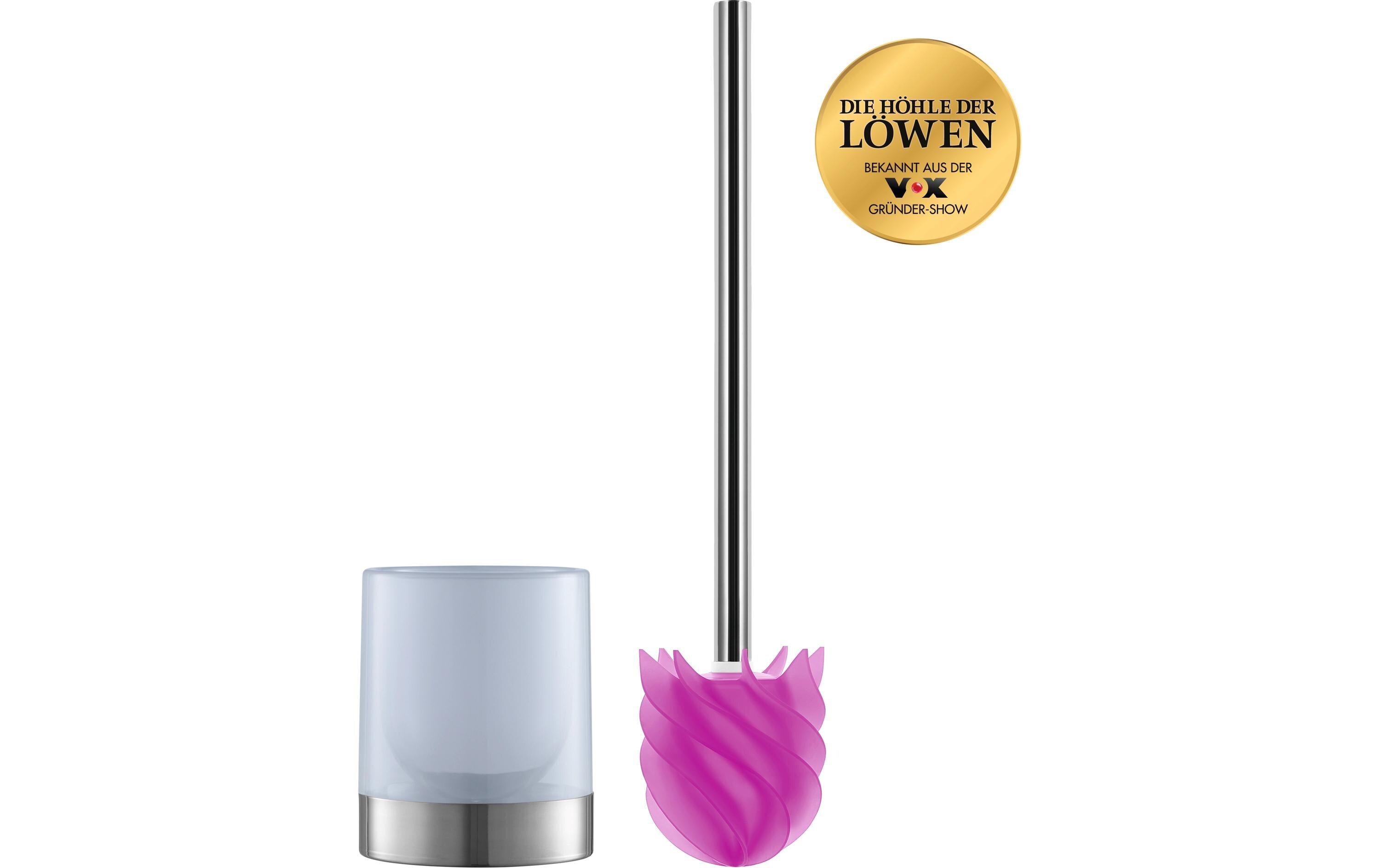 Toilettenbürste LOOMAID aus Silikon, Pink, schmutzabweisendSilikon WC-Bürste
