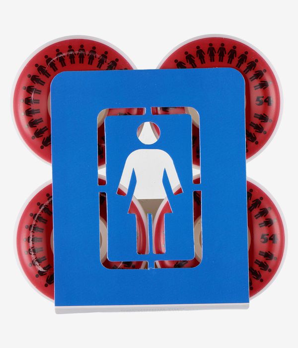 Girl Repeater Conical Rollen (white red) 54mm 99A 4er Pack