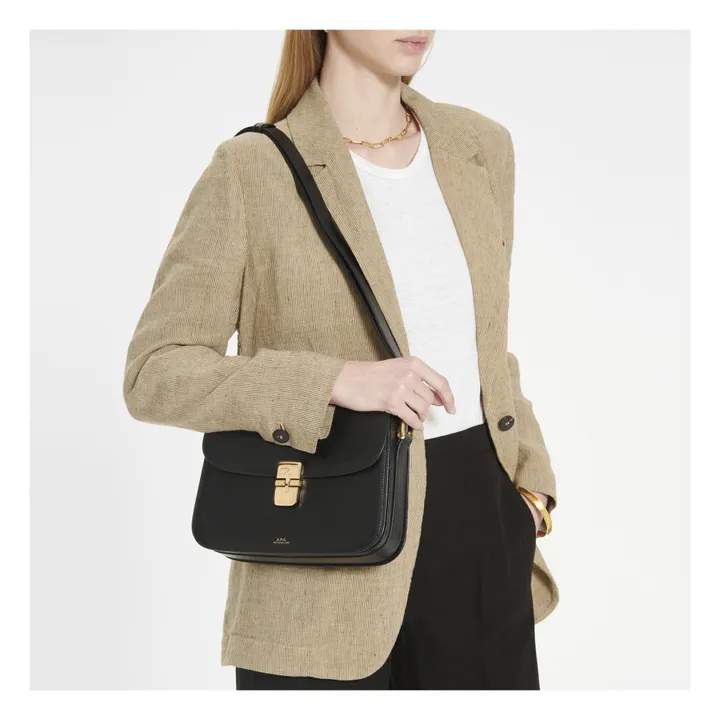 A.P.C. Sac Grace Cuir Lisse | Noir