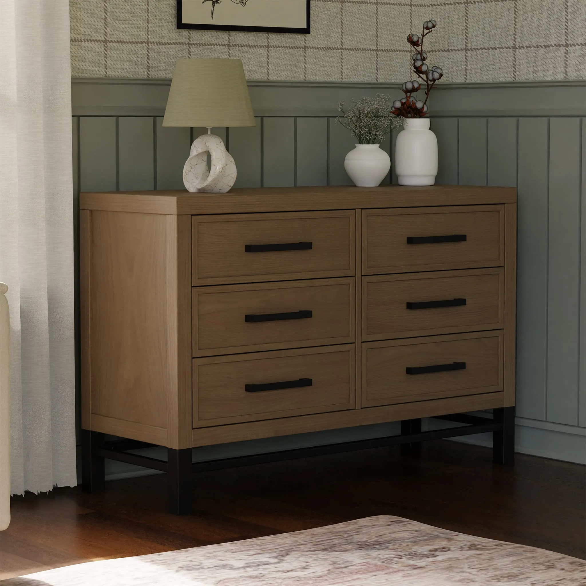 Franklin & Ben Bureau 6 tiroirs Newbern - Bois