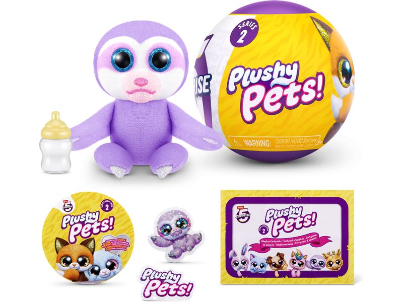 Zuru 5 Surprise Plushy Pets Series 2 assortiert Überraschungs-Plüschtiere