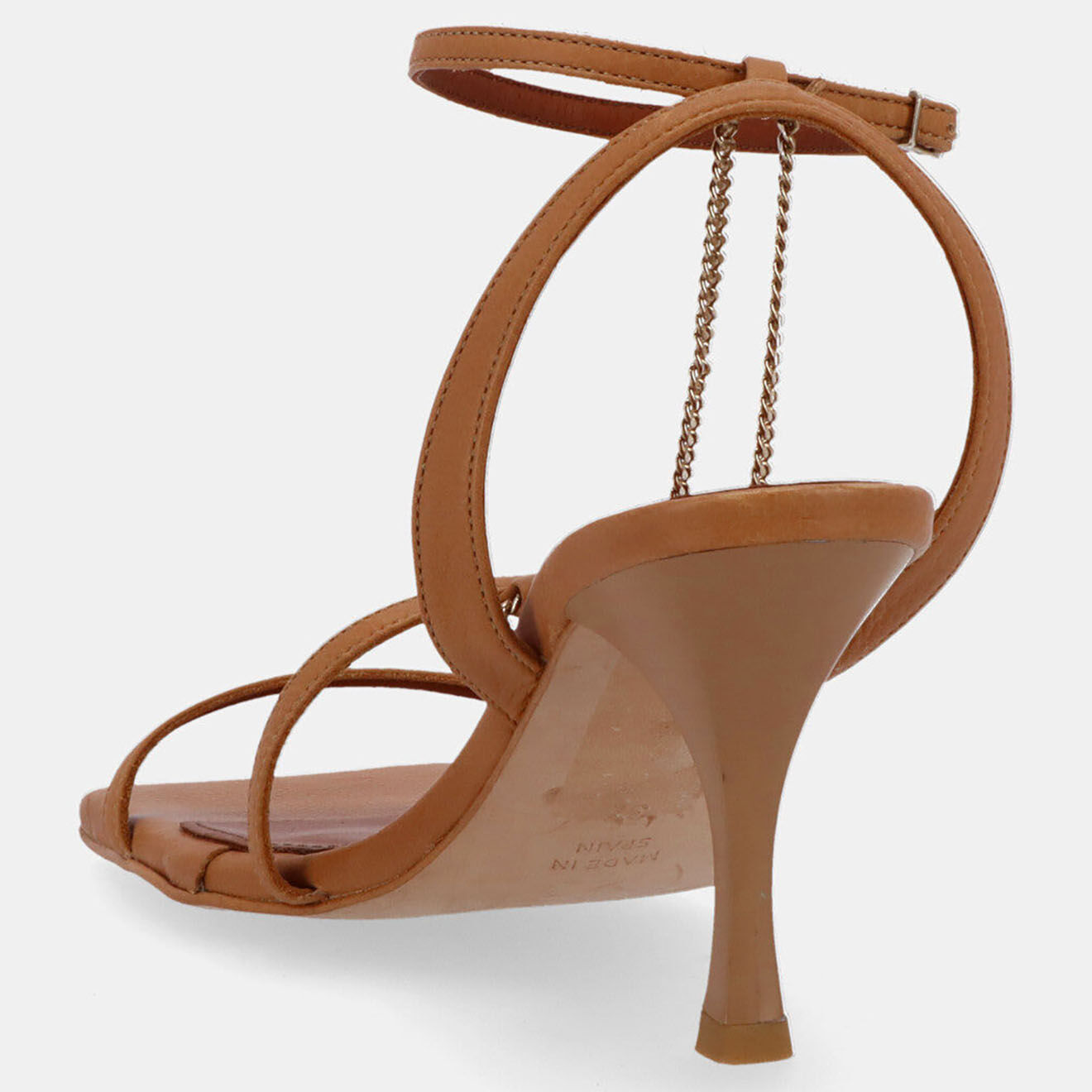 Alohas Sandales en Cuir Loan camel - Talon 8 cm