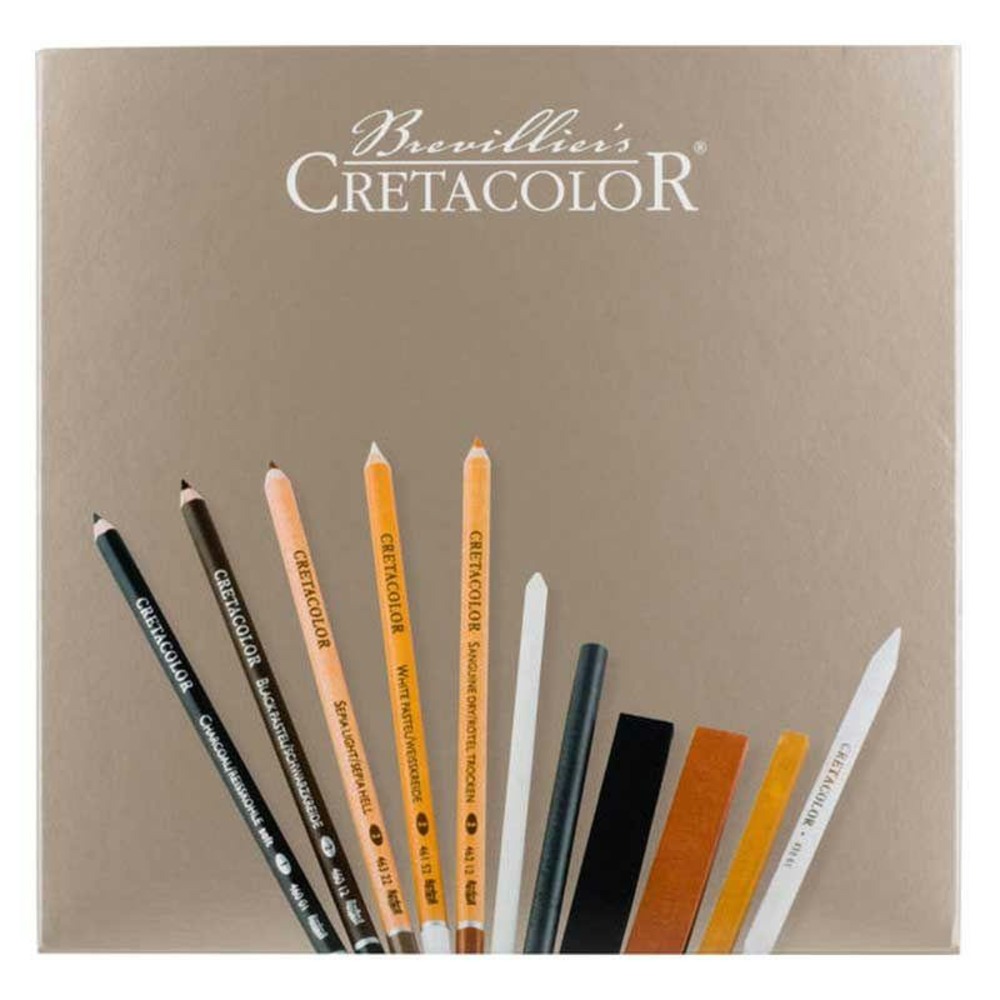 Coffret à dessin bois passion - 25 pièces
